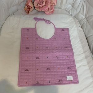 Hermes pink baby bib